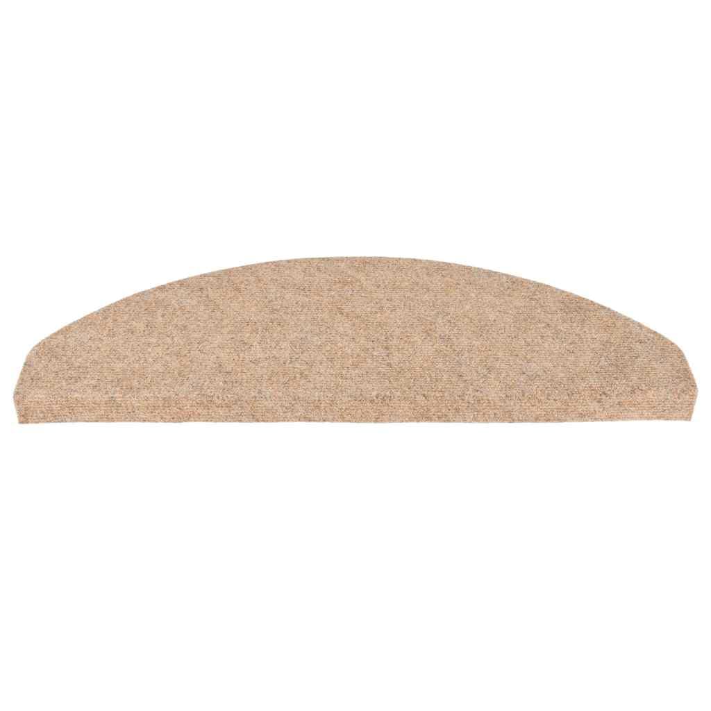 Maty na schody, samoprzylepne, 30 sztuk, beżowe, 65 x 22,5 x 3,5 cm, antypoślizgowe, z ochroną przed krokami i hałasem, nadają się do prania, na drewniane schody, dla dzieci, zwierząt