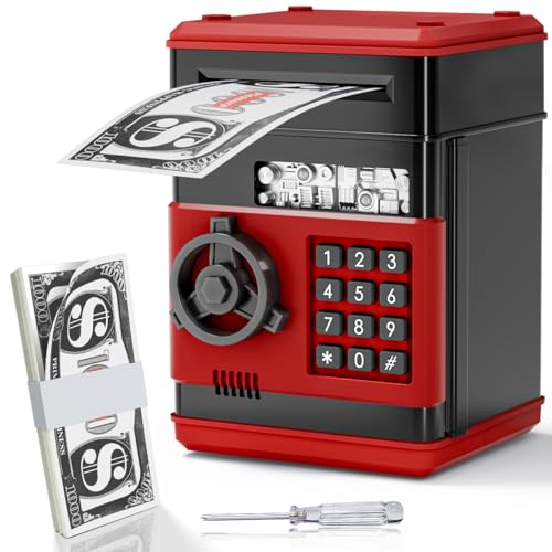 Kids Toys for 5-7 & 6-8 Year Olds - Mini Piggy Banks ATM Machine for Boys & Girls - Perfect Christmas & Birthday Gifts for 6 7 8 Year Old Boy