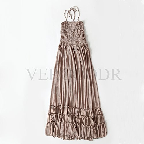 VERGOODR Women's Cotton Sexy Sleeveless Boho Beach Backless Long Bohemian Dress3