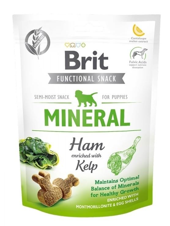 BRIT CARE DOG FUNCTIONAL SNACK MINERAL PUPPY JAMON 150 GR