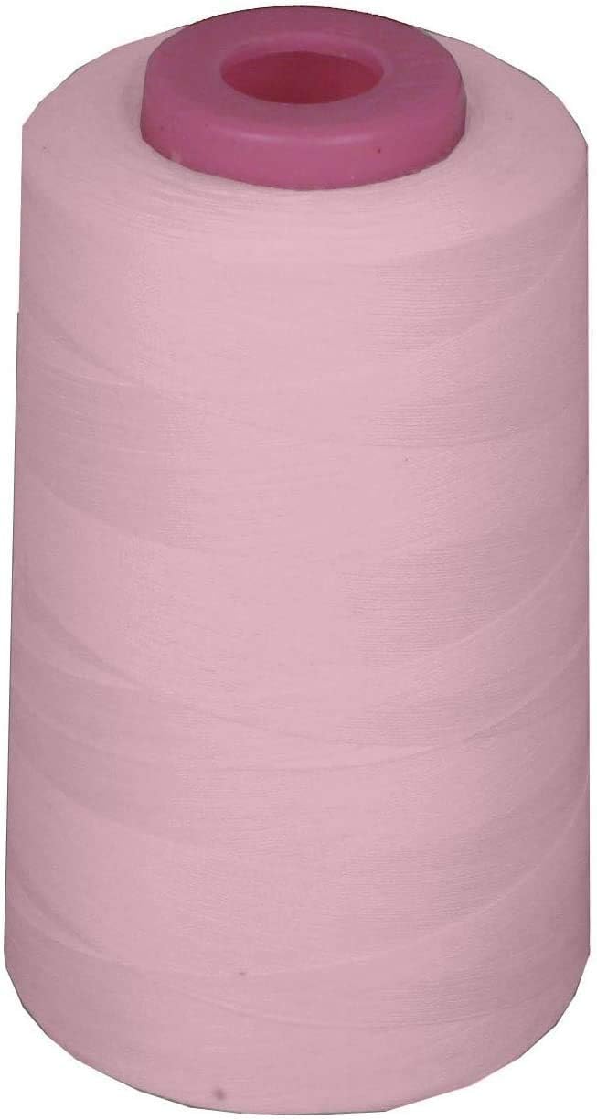 Valentina Textile inc 1 Pack of 6000 Yard Spools Sewing Thread All Purpose 100% Spun Polyester Overlock Cone(White)
