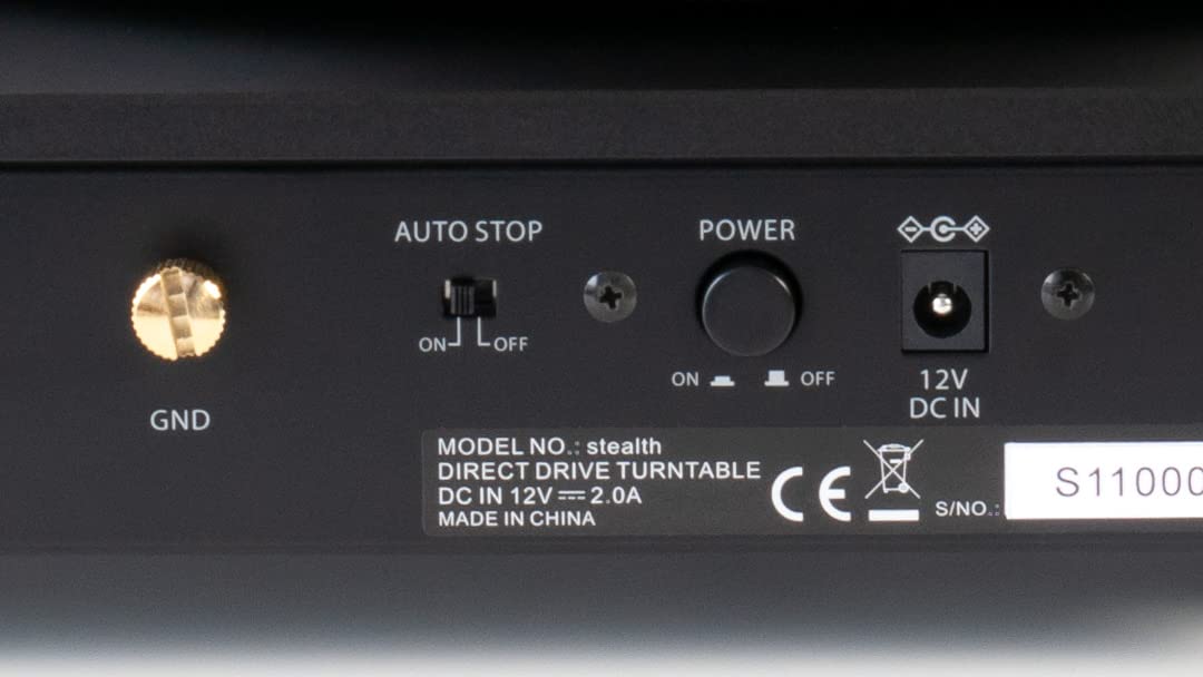 Music Hall Stealth 3-Speed Direct-Drive Audiophile Turntable with a Unique Multi-Layer Plinth Design | Pre-Mounted Ortofon 2M Blue Cartridge | 9" S-Shape Tonearm w/Detachable Headshell | - Image 7