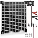 Voltset 50W 24V Solar Panel Kit, Solar Battery Maintainer with MPPT Charge Controller Adjustable Bracket, Solar Battery Charger for RV Car Boat Tractor and Camping