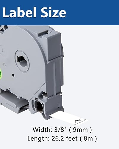 Vista 73 de Paquete de 3 cintas Tze Tz de 0.47 pulgadas laminadas verde TZe-731 TZe731 TZe731 compatibles con Brother P Touch Label Maker Tape para PT D200 D210