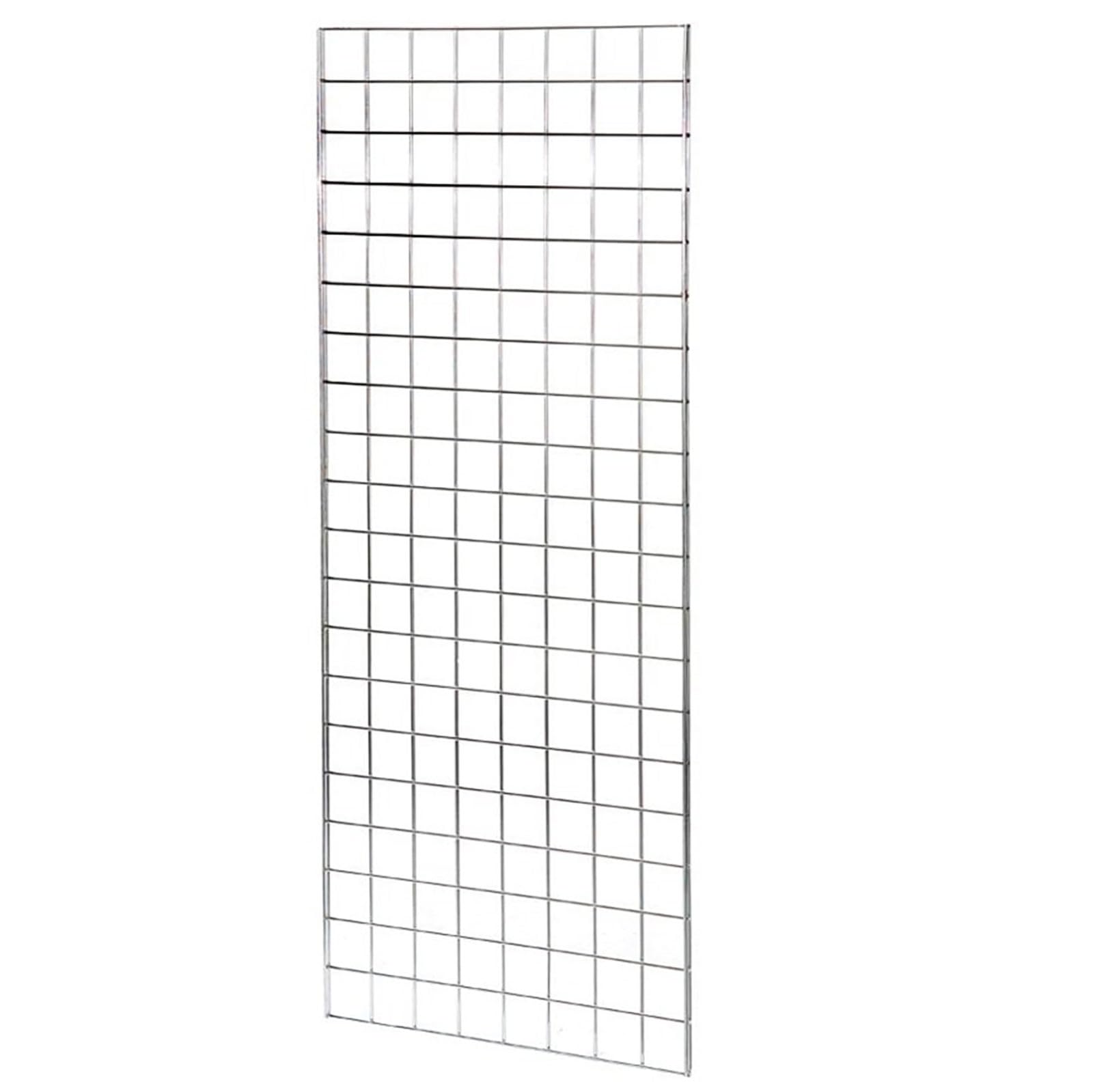 Grid Panels - 4ft, 5ft, 6ft, Chrome, Black & White - Shop Fittings, Retail Display (E3+) (Chrome, 5ft / 1525mm)