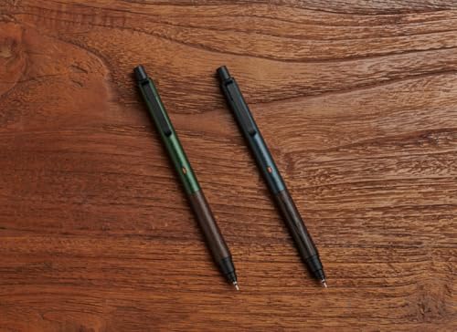 Image of KURUTOGA Mitsubishi Mechanical Pencil Wood 0.5mm Steel Grey M5KW1P.23 with Original Stylus
