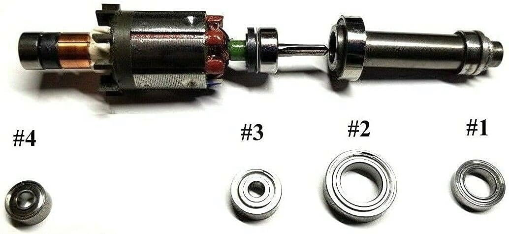 DRC Replacement Bearings for Jet 9000 Nail Drill #1 - #4