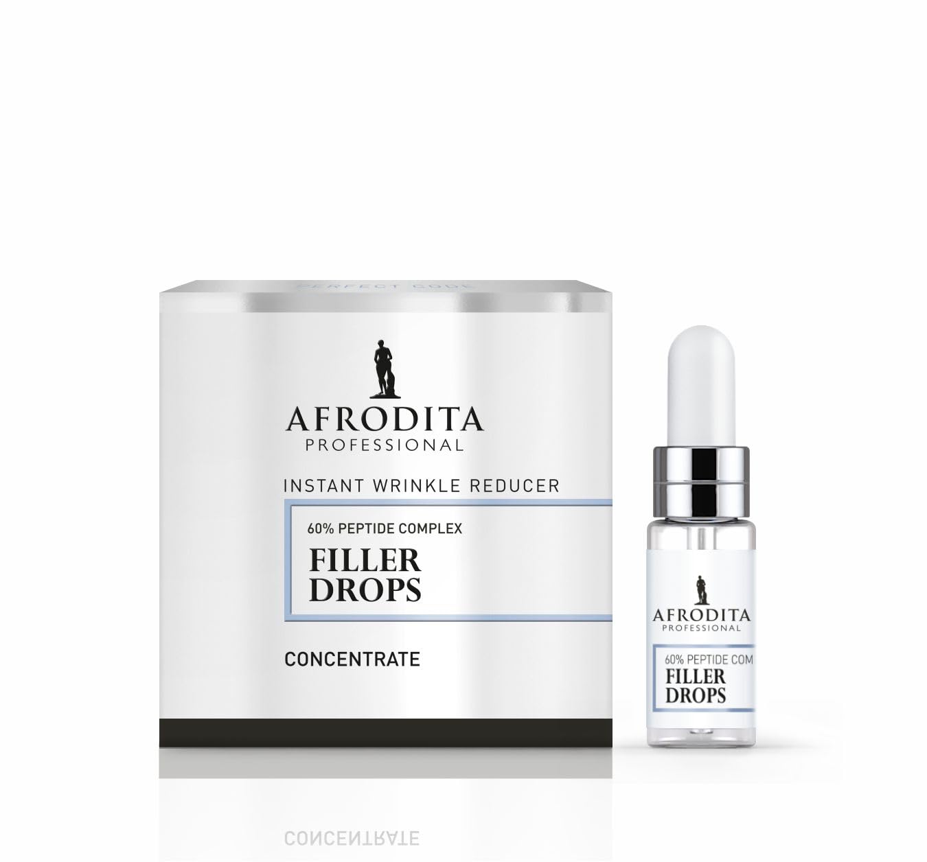 Afrodita Professional 60% Peptid Filler Drops Gesichtsserum – Anti-Aging Hyaluron Faltenfiller für Frauen – Straffendes Feuchtigkeits-Serum 5 ml