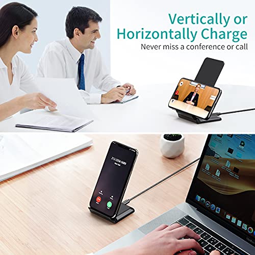 2Pack Cargador Inalámbrico Rápido,15W Certificación Qi Wireless Charger Indicador Adaptativo Inteligente Estación Stand para iPhone 16 15 14 13 12 11 Pro MAX Samsung Galaxy Google Xiaomi etc - imagen 4