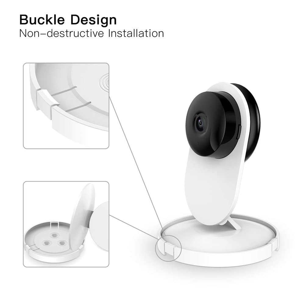 Camera Mount Montaggio a parete per YI 1080 P Home Camera 360 gradi di rotazione del supporto della staffa per interni Y3 Telecamera di sicurezza domestica(non includere fotocamera)