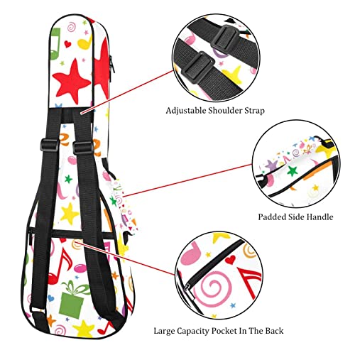 Housse pour ukulélé – Motif note de musique – Rembourrage en éponge de 10 mm d’épaisseur – 53,3 cm – Avec sangles… - Les Beatles, Paul McCartney, John Lennon, RIngo Starr, George Harrison Housse pour ukulélé - Motif note de musique - Rembourrage en éponge de 10 mm d'épaisseur - 53,3 cm - Avec sangles… – Image 4