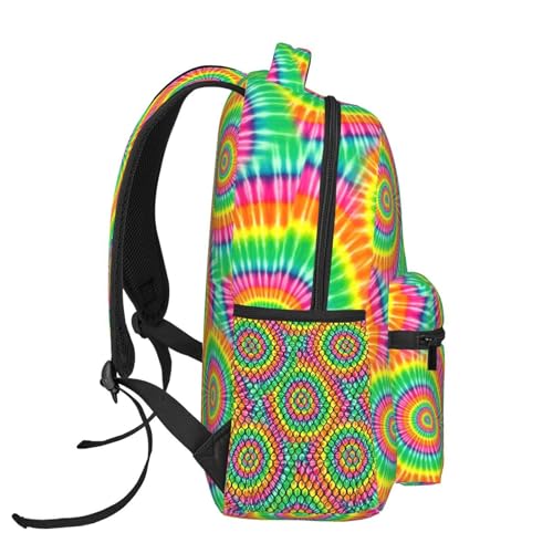 Adjustable Tie Dye Backpack Lightweight for College Travel, Perfect for Men and Women3