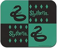 Vista 1 de Alfombrilla de mouse delgada de perfil bajo con patrón de Harry Potter Slytherin