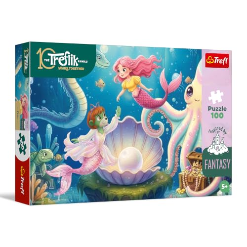 Trefl - Puzzle 100 Teile Inspired By Fantasy Im Land der Meerjungfrauen, 5+