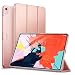 ESR Yippee Trifold Smart Case for iPad Pro 12.9" 2018, Lightweight Stand Case,Auto Sleep/Wake[Apple Pencil Charging not Supported],Microfiber Lining, Hard Back Cover for iPad Pro 12.9" 2018,Rose Gold