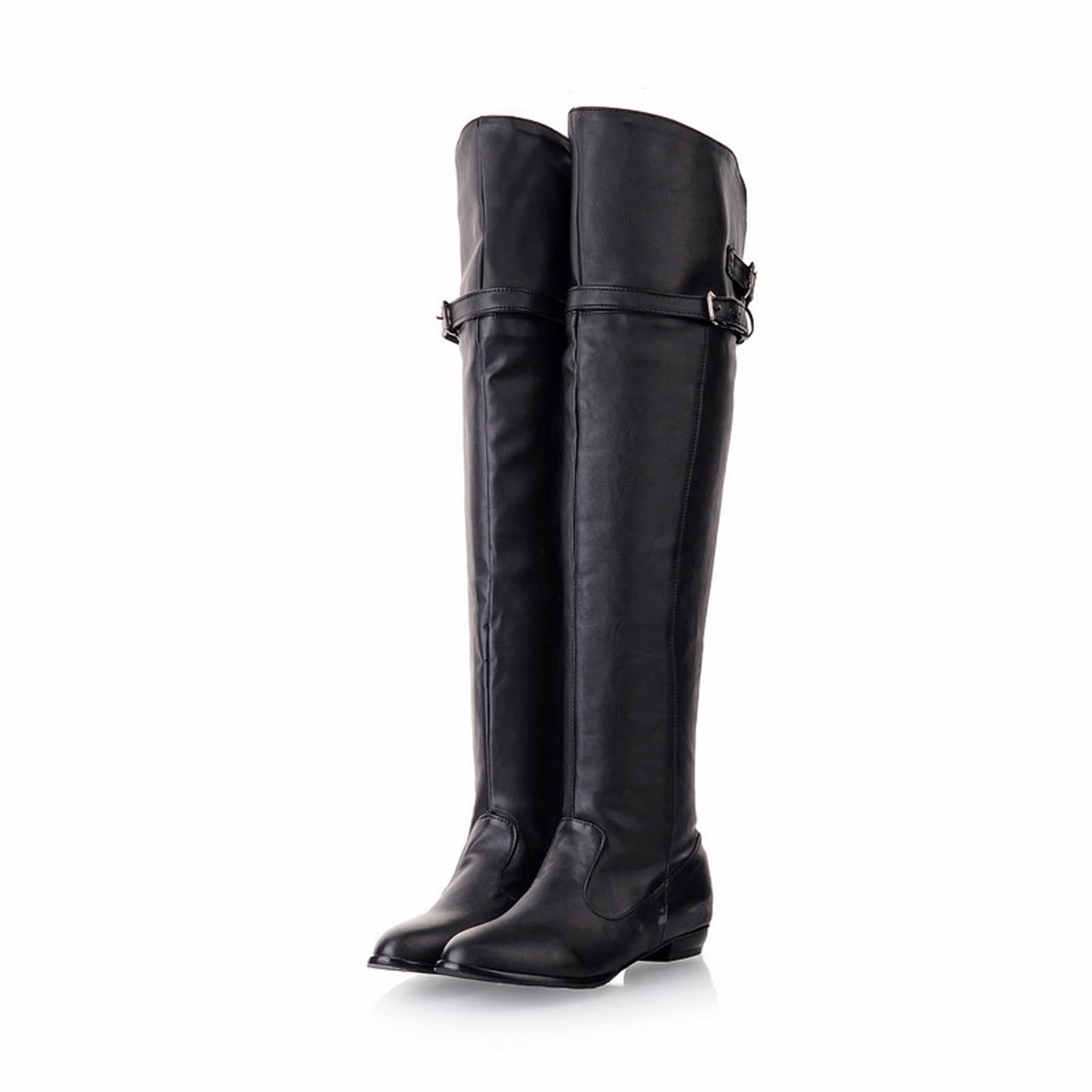 Botas De Mujer De Otoño E Invierno Botas Altas hasta El Muslo Ajustadas Elásticas Botas por Encima De La Rodilla A La Moda Tacones Altos para Mujer