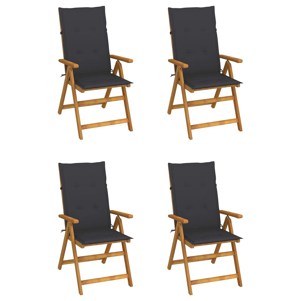 Chaise de jardin grand dossier 120 x 50 anthracite pour fauteuil terrasse et cour