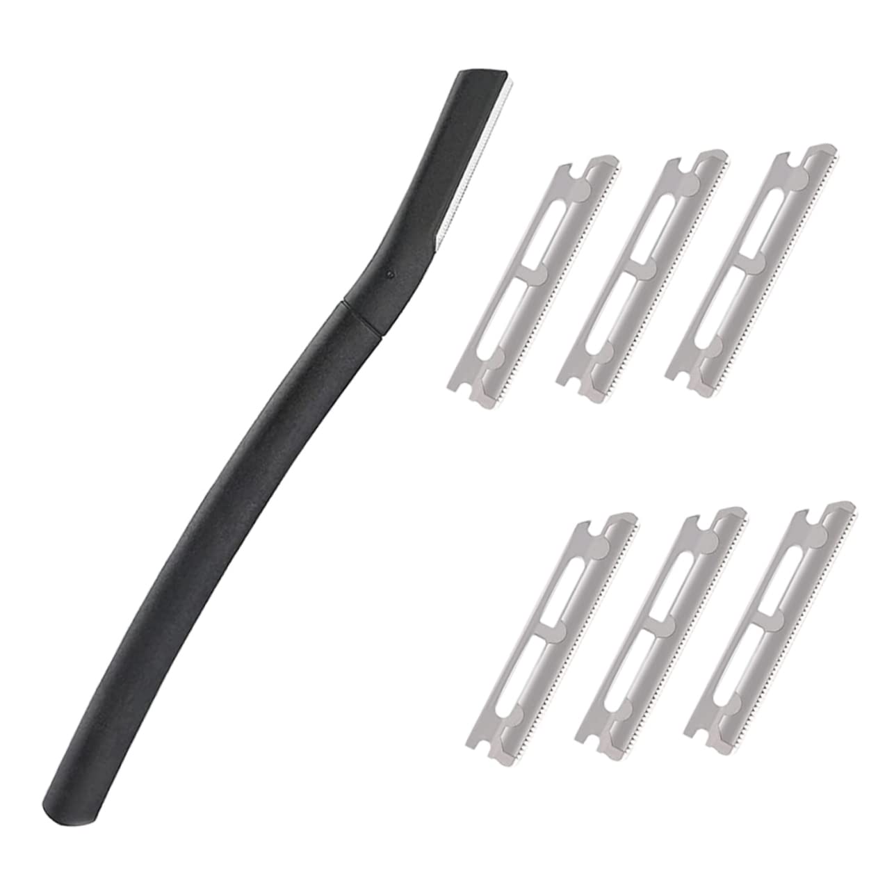 minkissy Men's Eyebrow Razor Kit Portable Eyebrow Trimmer Storage Case Replacement Blades Shaver for Face Hair Precision Grooming Tool for Professional and Home Use