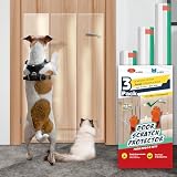 Door Protector from Dog Scratching - Cat Scratch Door Frame Protector - Dog Scratch Door Protector - 3-Pack x 40' x 8.2' Anti Scratch Furniture Protector (20%+ Door Guard Clear)