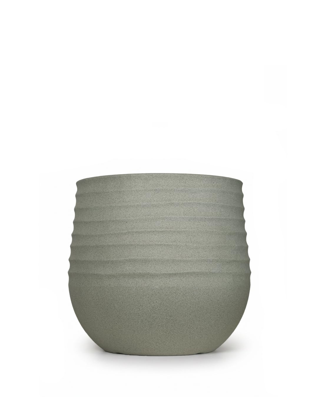 Mazovia Vaso fiori, per terrazza, balcone e casa, fioriera da esterno, 40x40x37 cm TERRA M resina di alta qualità, resistente ai raggi UV e al gelo, impermeabile, Grigio, effetto cemento, 1 pz.