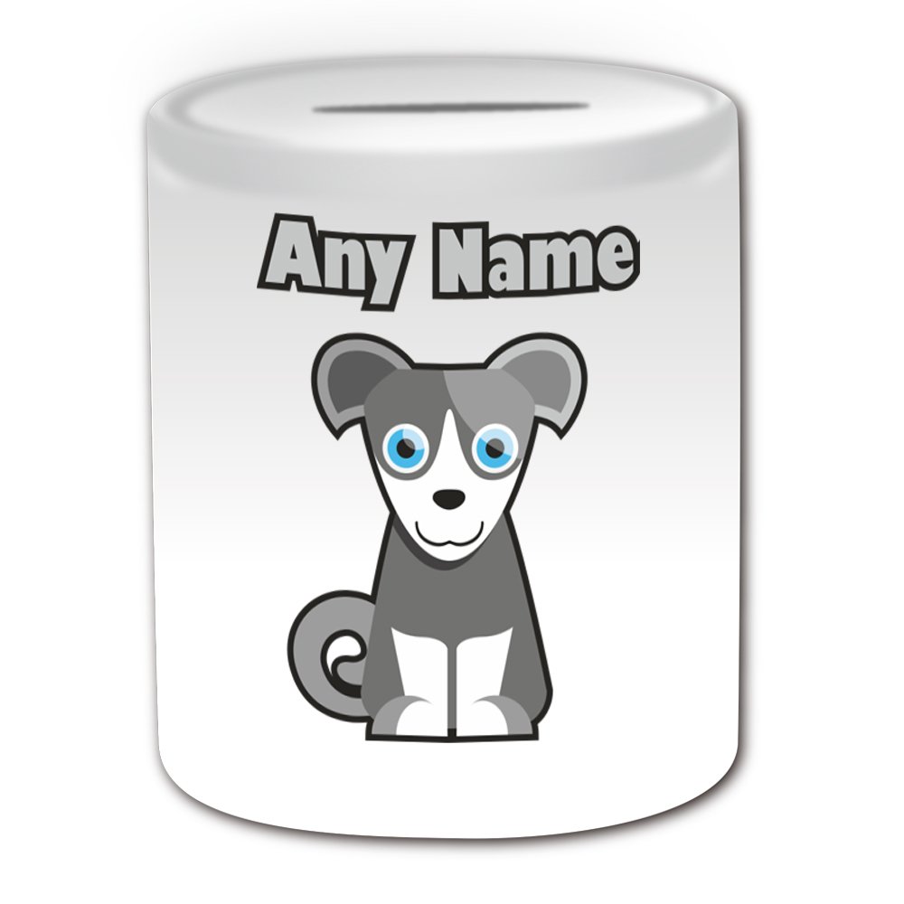 Personalised Money Box - Animal Design - Dog/Puppy Money Box (A