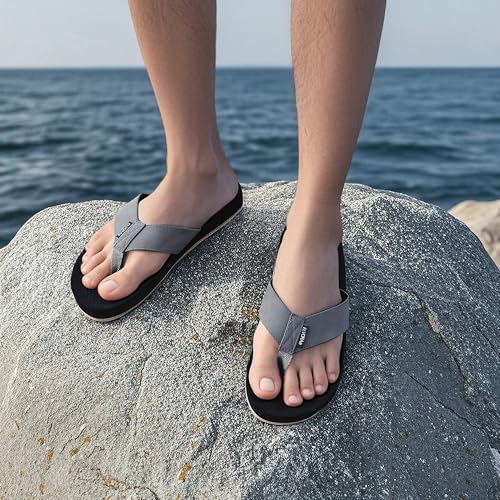 Flip Flops for Men with Arch Support - Non-Slip Orthopedic Sandals,Durable Comfort Thongs Sandals for Beach3
