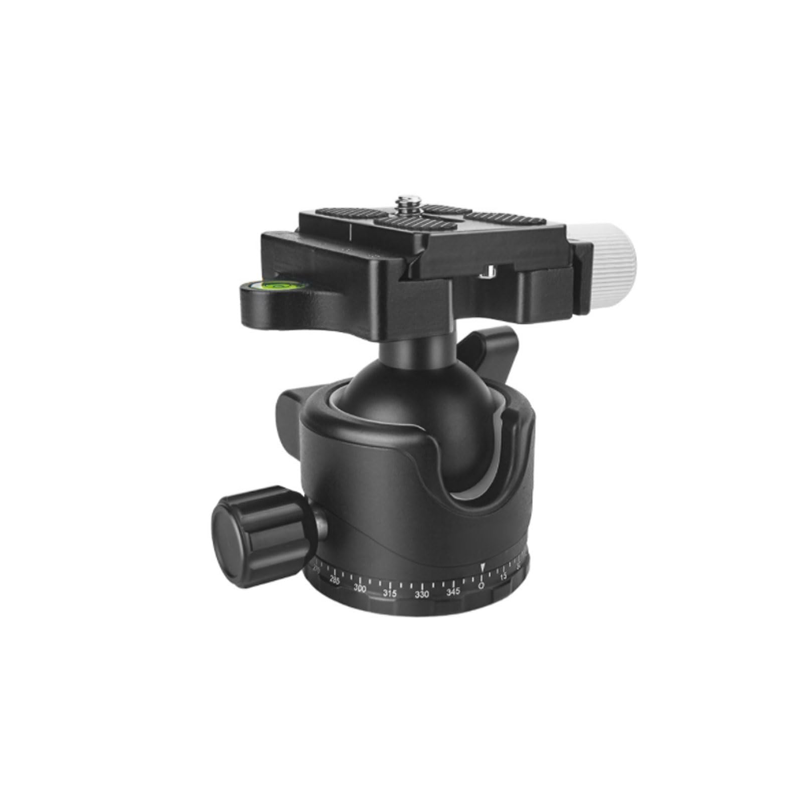 Annadue Testa a Sfera a Basso Profilo, Testa a Sfera Panoramica da 35 Mm per Fotocamera DSLR Monopiede Treppiede con Piastra a Sgancio Rapido da 1/4"