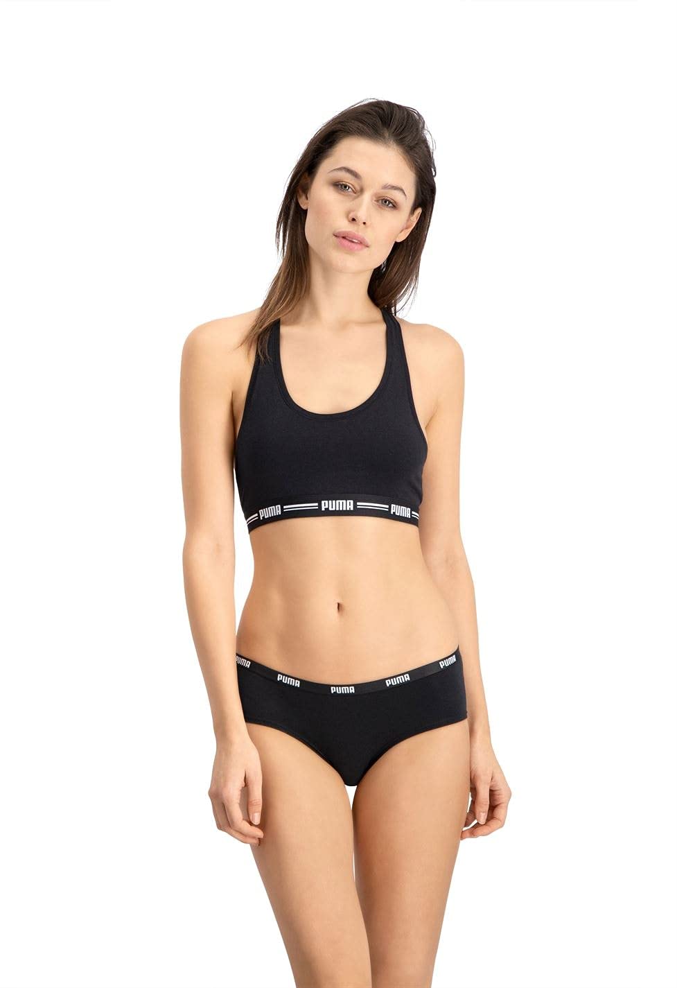PUMA Hipster Mutandine Hipster , Negro, XL (Pack de 3) para Mujer