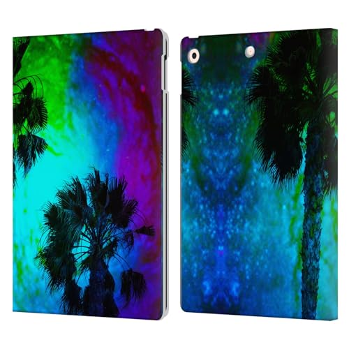 Étui portefeuille Apple iPad 10.2 en cuir Haroulita Palmiers