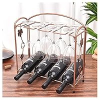 Amazon｜40.5cm置き型ワイングラスホルダー、多機能の金属製収納