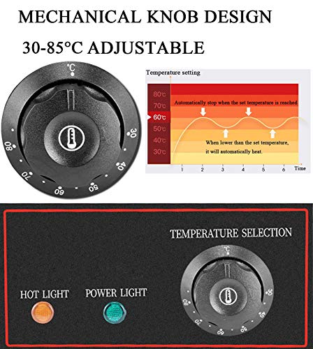 Aocay Elektrisch Speisenwärmer Edelstahl Buffetwärmer Catering Warmhaltebehälter für Speisen, Speisewärmer Dampftisch… – Bild 7