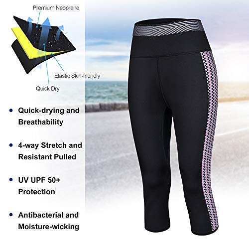 image for CtriLady Women’s Wetsuit Pants UPF 50+ Warmth Neoprene Diving Swimmi