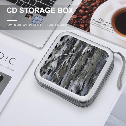 Étui CD pour 40 DVD rigide et compact à motif camouflage Cold Tree - 4