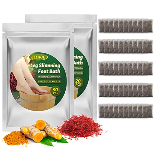 Wormwood Foot Soak Pack, Bain de Pieds Aux Herbes D'armoise Naturelle, Mugwort Foot Bath, Bain de Pieds Amincissant pour Les Jambes, Amélioration de la Qualité du Sommeil-50PCS Cover