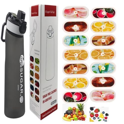 700ml sports bottle+14 Flavor Pods, heat/cold resistant, new drink exp