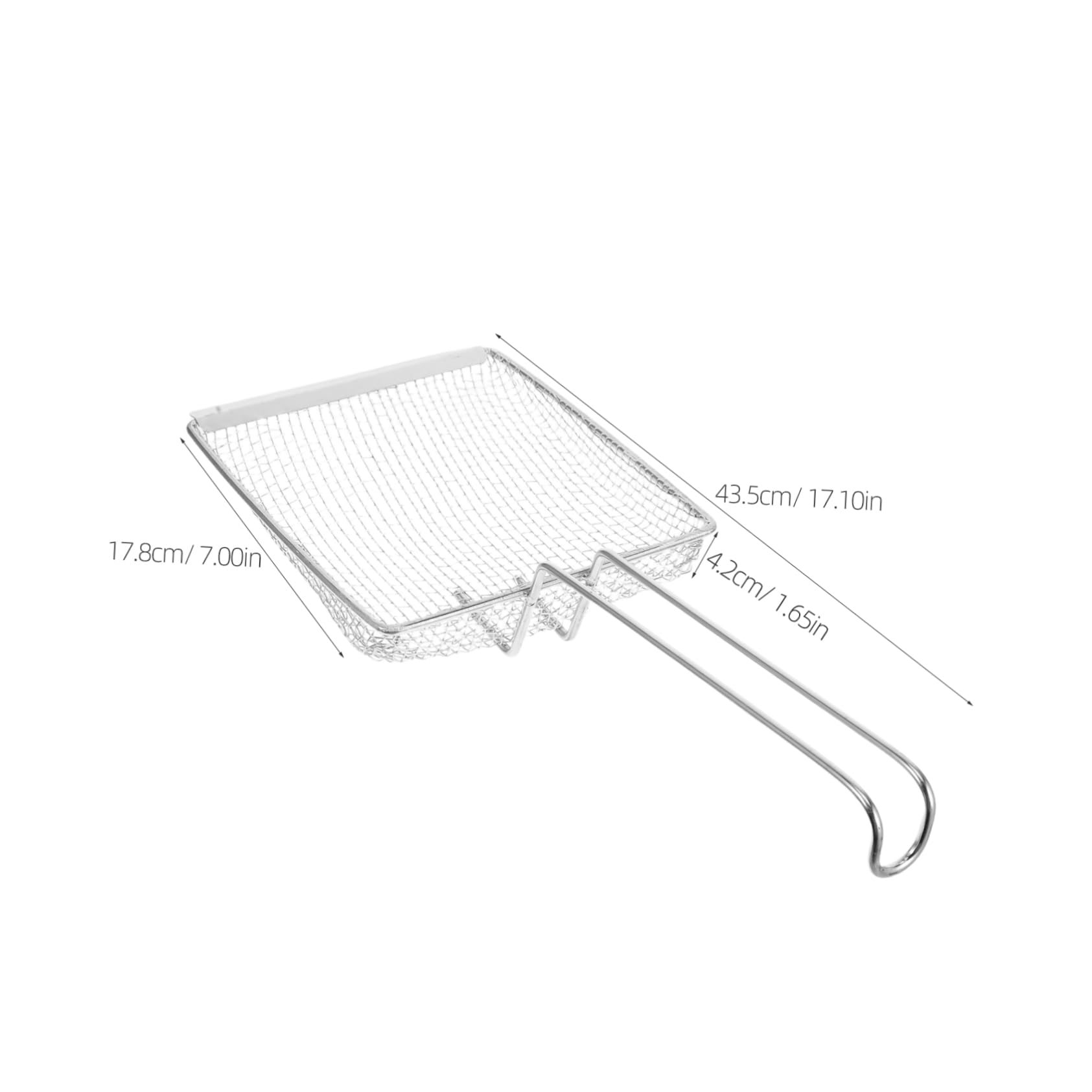 Angoily Fine Mesh Skimmer Spoon Stainless Steel Oil Strainer for Cooking Durable Frying Scoop for French Fries Chicken Precision Design for Filtration