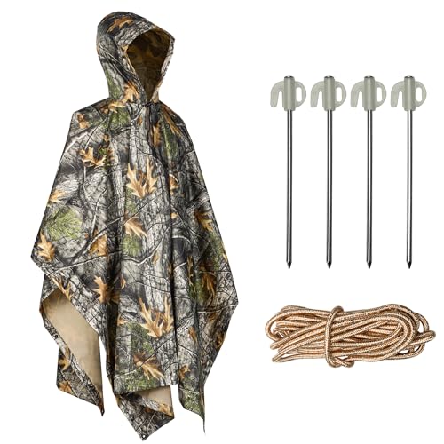 NorthSpoor Tarnblatt-Ghillie-Anzug, wasserdichter Umhang, Outdoor-Tarnung,...