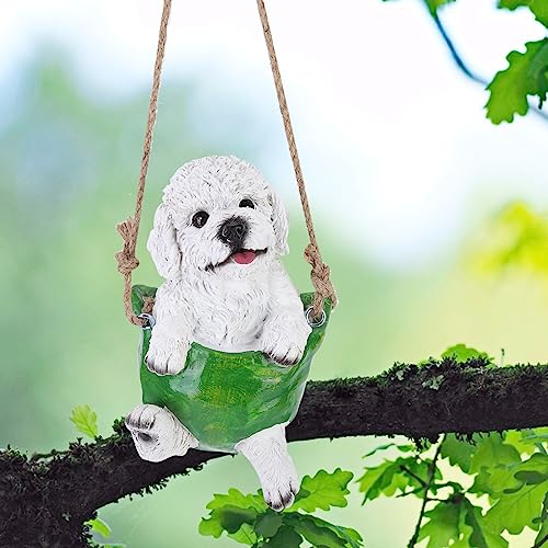 Décoration de pelouse de chien balançoire en haute simulation - 6