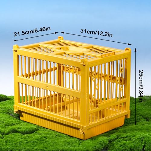 Cage de voyage pour oiseaux transport léger avec perchoir sur pied - 7