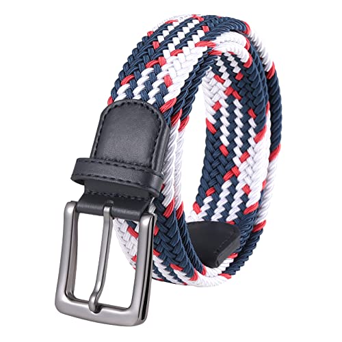 Mens Golf Belt, Casual Belts for Men Jeans Adjustable Braided Web