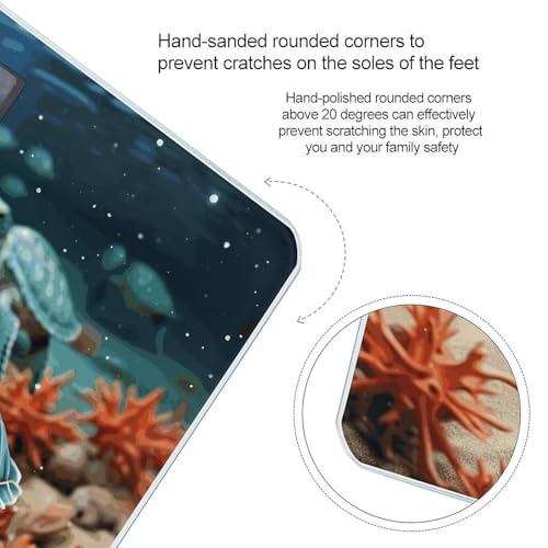 Báscula Digital de Baño Turtle Starfish con Cinta Medidora miniatura 4