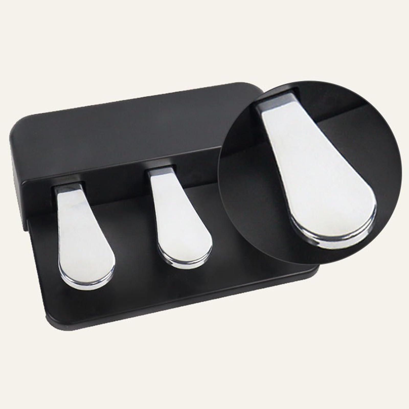 Pedal universal de sostenimiento adecuado para teclados electrónicos y pianos digitales, textura ABS, base antideslizante, diseño portátil