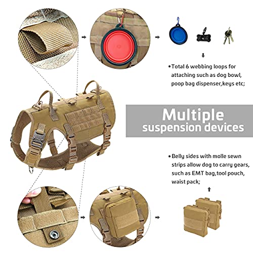Forestpaw MH040(5)-KH-L-FBA Tactical Dog Harness thumb #3