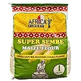 African Finest Africa’s Finest Super Sembe Maize Flour – White Maize Meal for Ugali, Sadza & Pap, Traditional East African Staple, 4 kg Pack