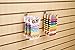 Econoco Slatwall Deluxe Hooks for Slatwall and Panel, Chrome - Pack of 96 (6