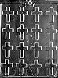 Grandmama's Goodies R004 Bite Size Cross Easter Christmas Chocolate Candy Soap Mold with Exclusive Molding Instructions