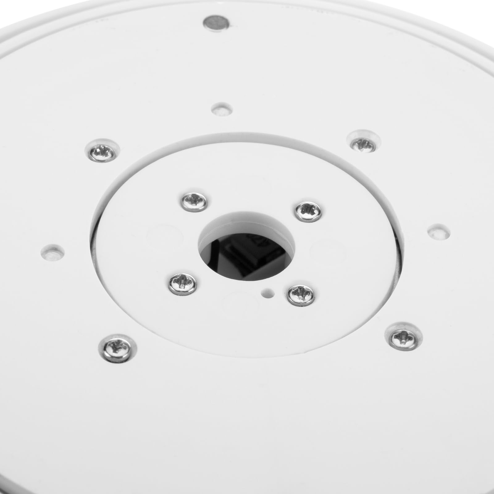 PrimeMatik - Plateau tournant avec batterie de 12 cm de diamètre en blanc