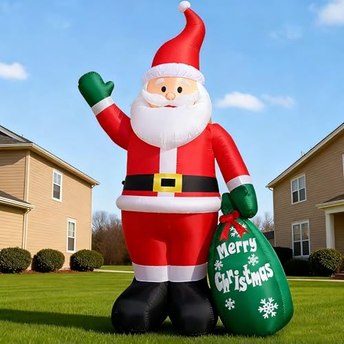240CM/8FT Aufblasbarer Weihnachtsmann xxl für Draußen Aufblasbarer...