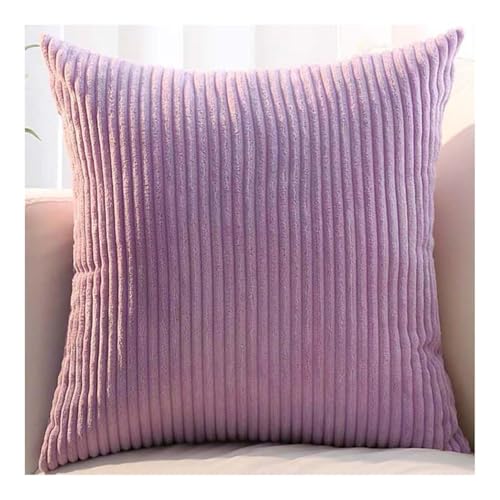 Set of 2 Sofa Pillow Cover corduroy 80x80 Cushion Cases 45x45 60x60 75x75 Decorative Square Throw Pillow Cases with Zipper for Couch Sofa Bed Pillowcase Protectors covers(Color 26,75x75cm/30x30in(2PC)