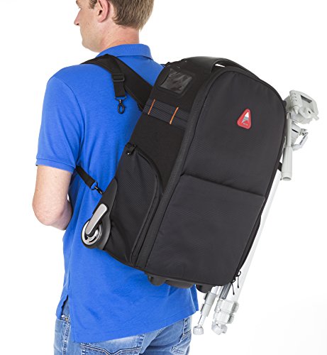 Vivitar Series 1 Trolley Dslr Camera Backpack Case With Wheels (Black) #TOP2